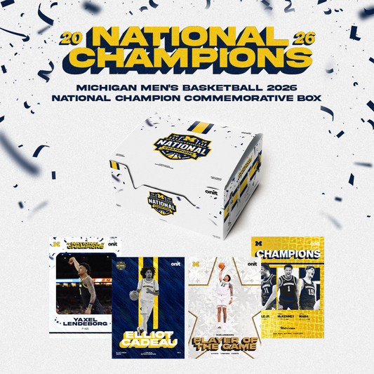 Michigan Wolverines Men's Basketball 2026 National Champion Commemorative Box - Full View