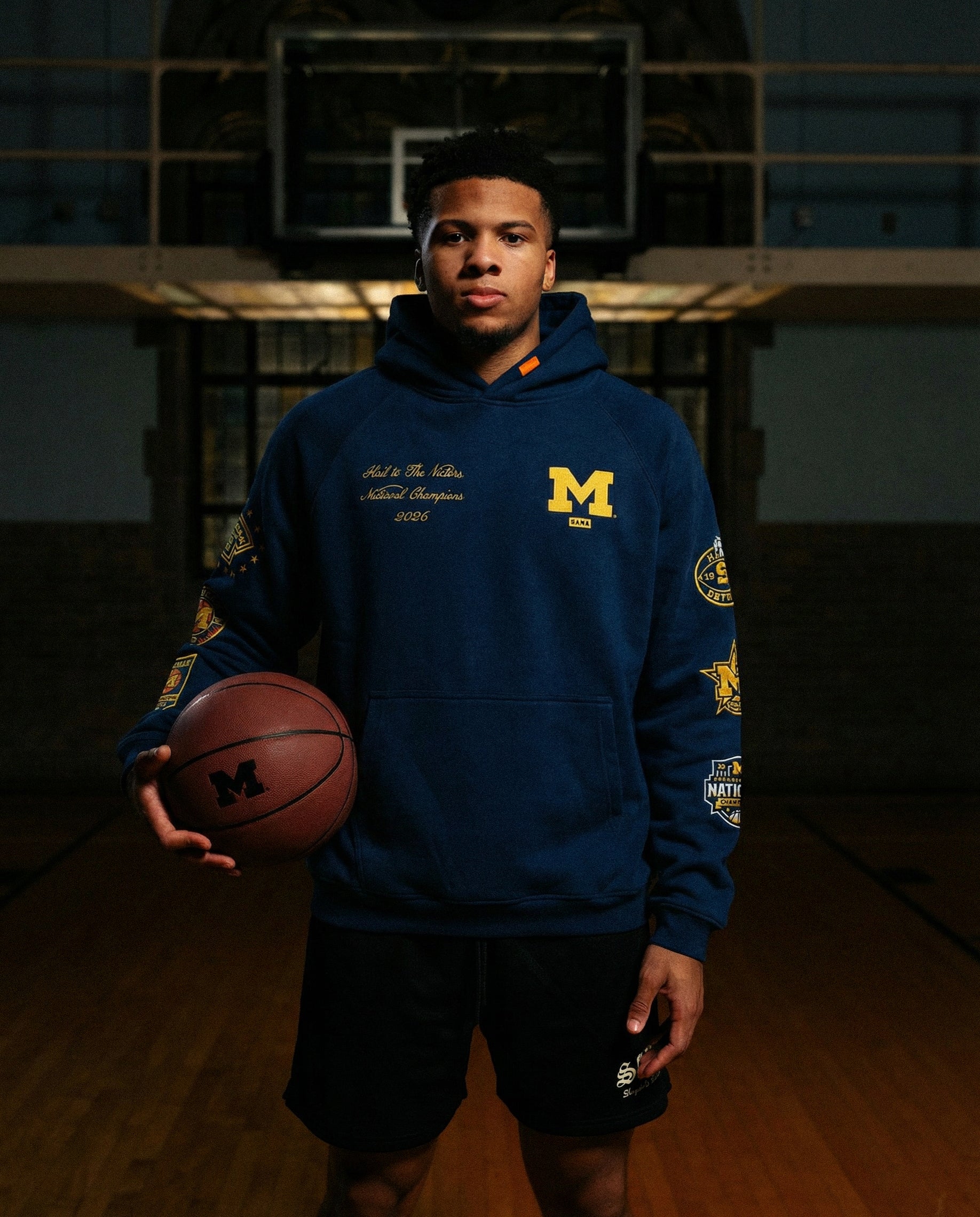 Michigan Wolverines Men's Basketball National Champions Navy