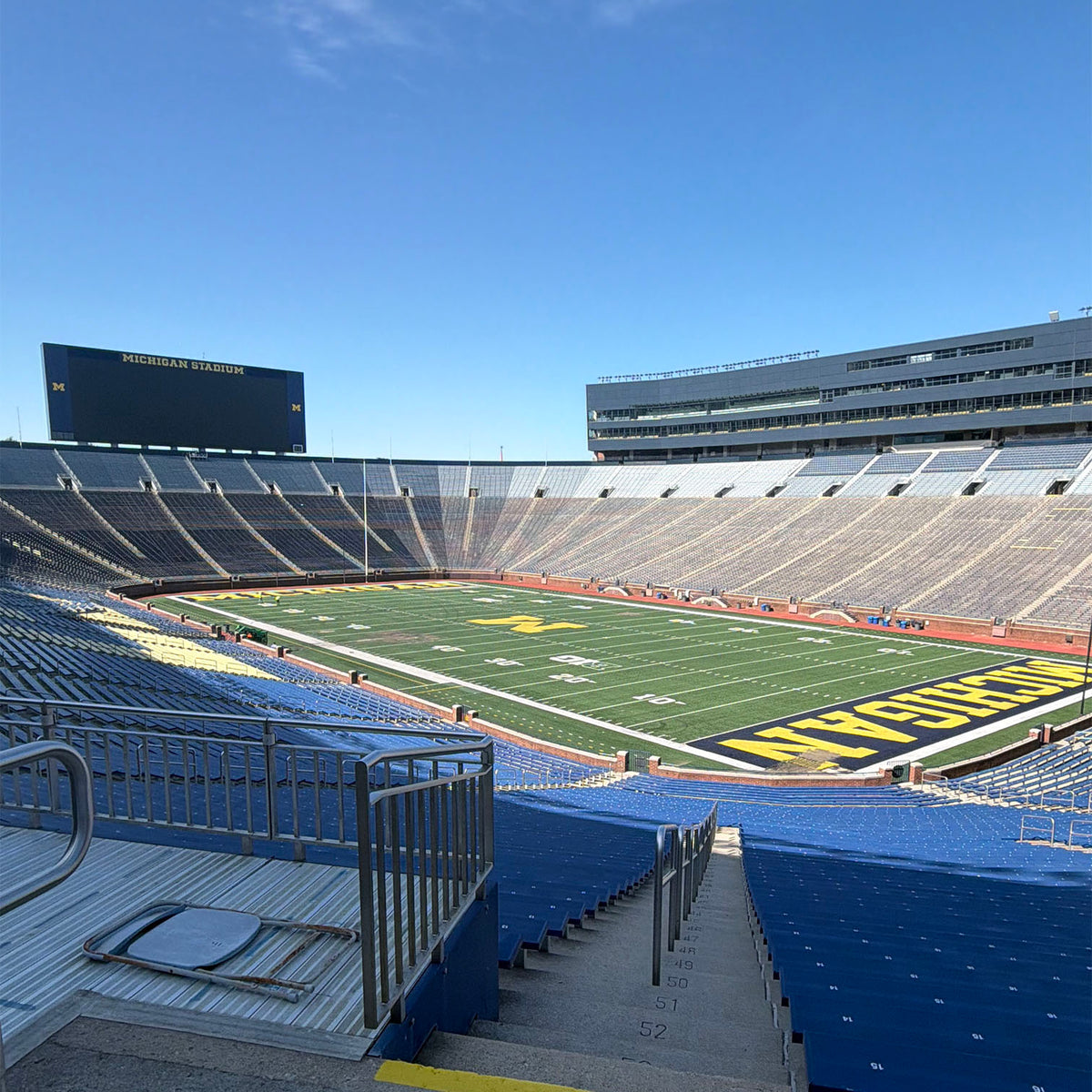 Michigan Big House Official 20 Yard Marker Turf Cutout