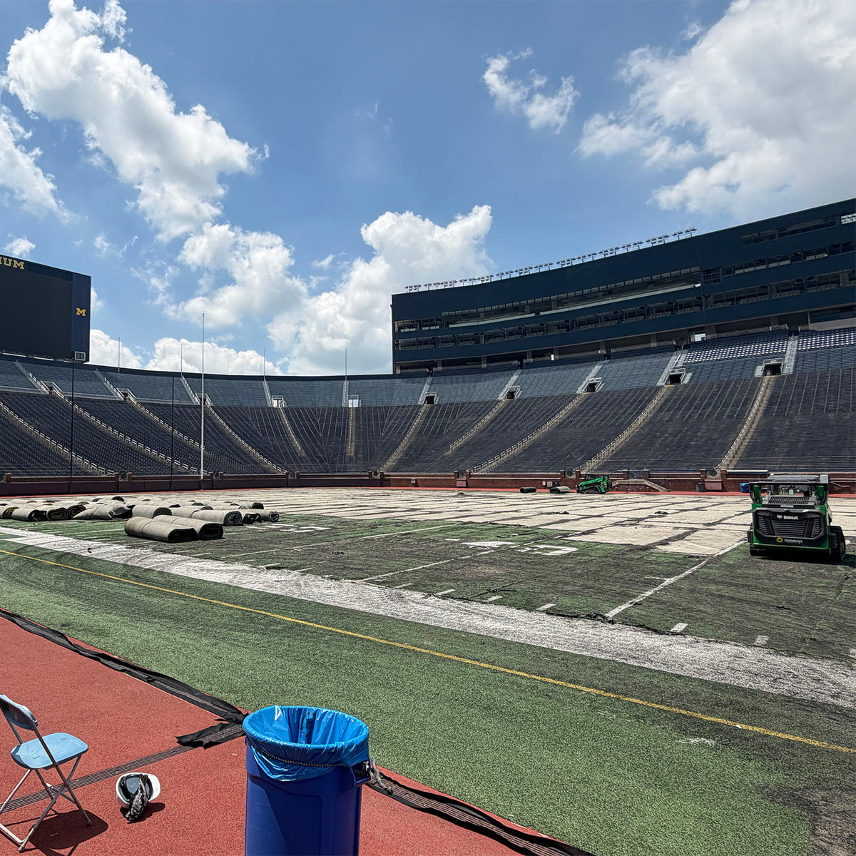 Michigan Big House Official 20 Yard Marker Turf Cutout