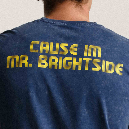 Michigan Wolverines Mr. Brightside Angus T-Shirt - Back Graphic View